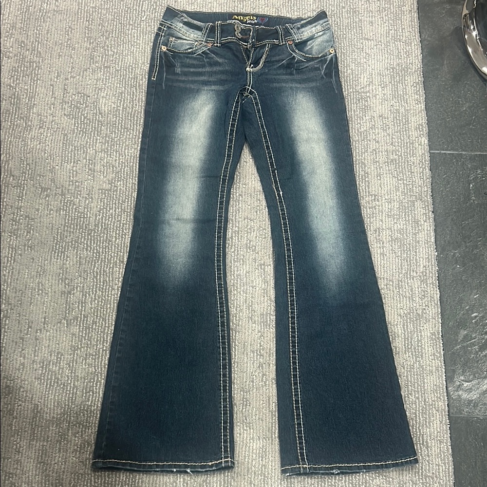Y2K Angel Flare Wide Leg Jeans